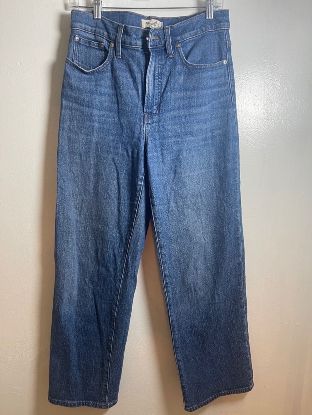Madewell Blue Denim Wide-Leg Jeans